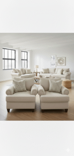 Luxury grey modular sofa living room
