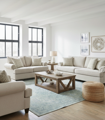 Luxury modular grey sofa – modern high density foam sofa