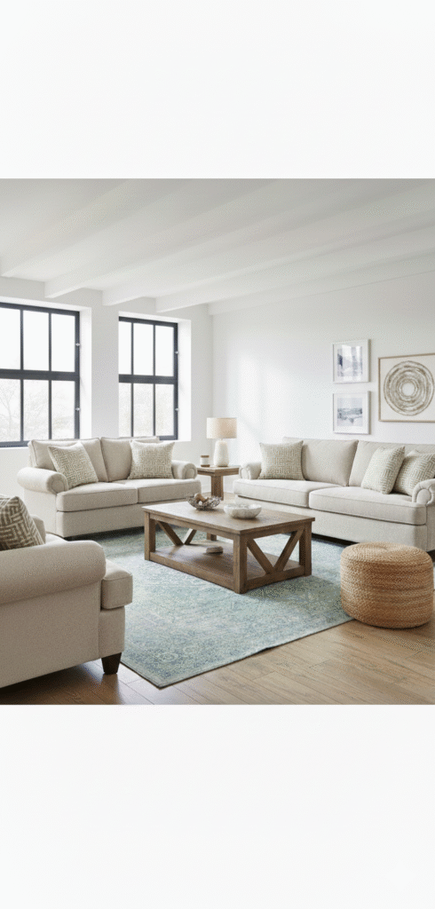 Luxury modular grey sofa – modern high density foam sofa